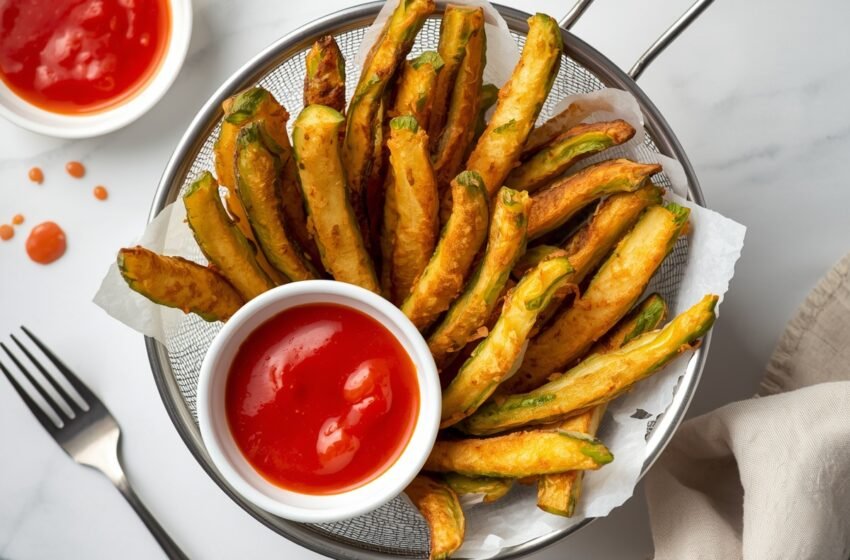 Crispy High-Protein Low-Carb Veggie Fries