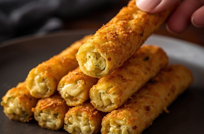 Crispy High-Protein Zucchini Cheese Sticks