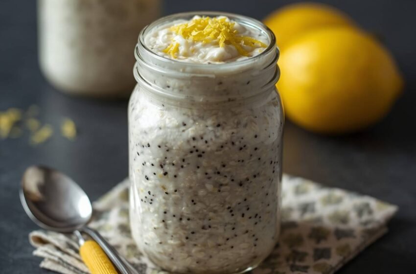 Lemon Poppy Seed Overnight Oats
