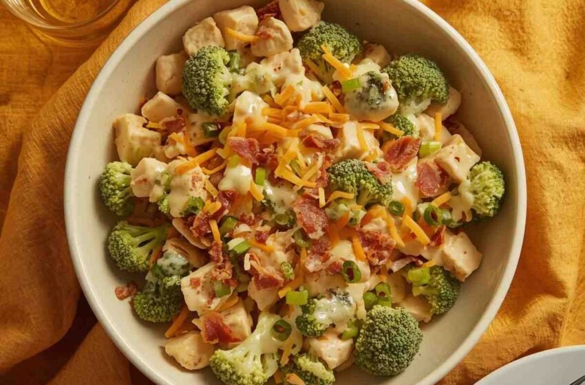 Loaded Chicken Broccoli Salad