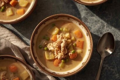 Thumbnail for Creamy Turkey Vegetable Soup