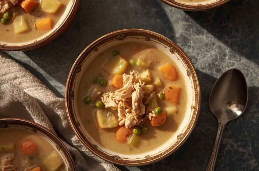 Creamy Turkey Vegetable Soup