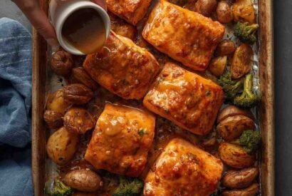Thumbnail for Maple Mustard Salmon with Veggies