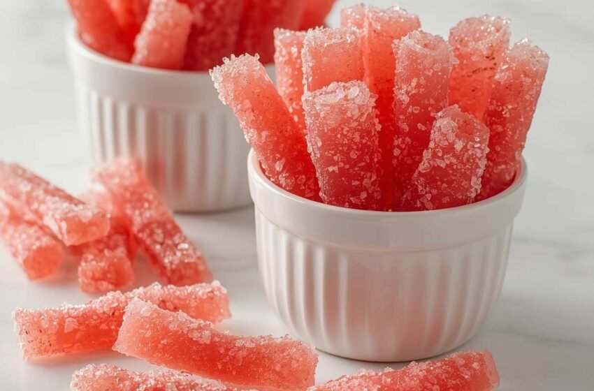 Delicious Homemade Candied Watermelon Rinds