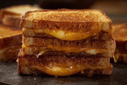 Thumbnail for High-Protein Air Fryer Grilled Cheese (Ultra Cheesy & Crispy)