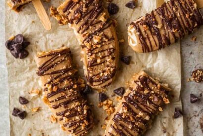 Thumbnail for Frozen Banana Snickers Bars