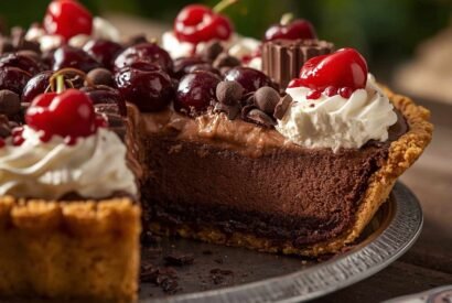 Thumbnail for Chocolate Cherry Cream Pie