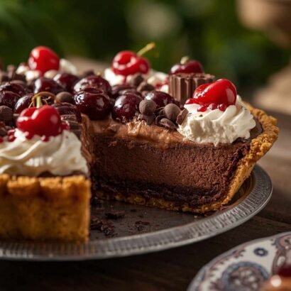 Chocolate Cherry Cream Pie