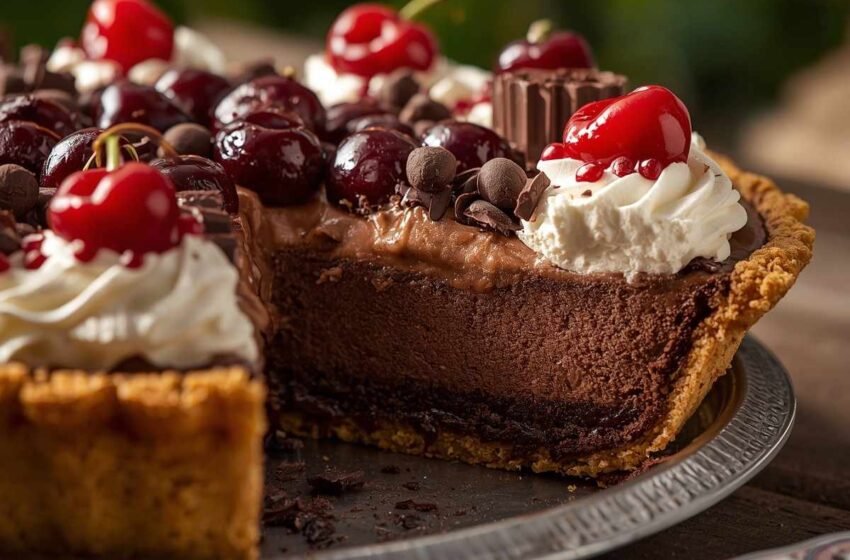 Chocolate Cherry Cream Pie