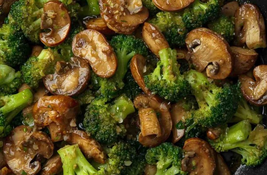 Broccoli Mushroom Stir-Fry