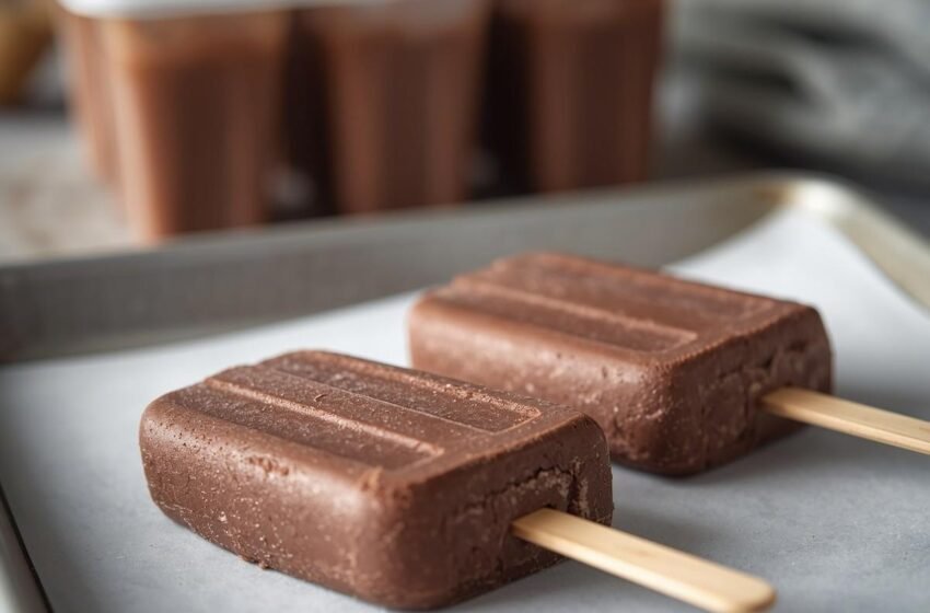 Creamy Chocolatey Avocado Fudgesicles