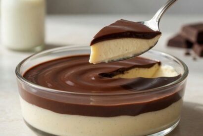 Thumbnail for Creamy Two-Layer Chocolate Custard Dessert