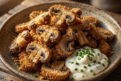 Thumbnail for Crispy Fried Sliced Mushrooms