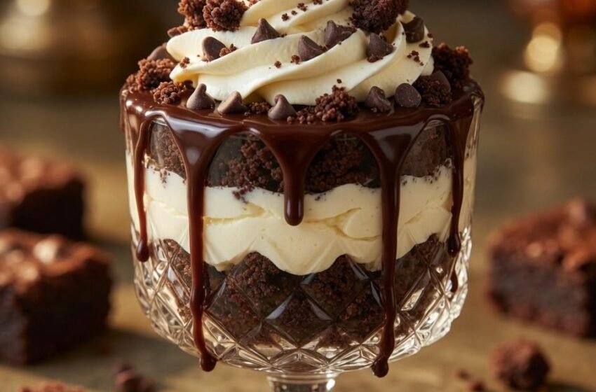 Loaded Brownie Cheesecake Cups