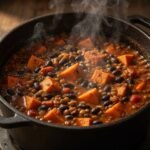 Sweet Potato Black Bean Lentil Chili