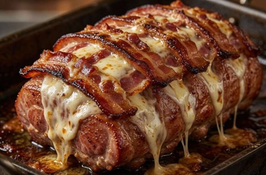 Bacon and Cheese Stuffed Pork Loin