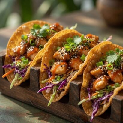 Keto Chicken Taco Wontons