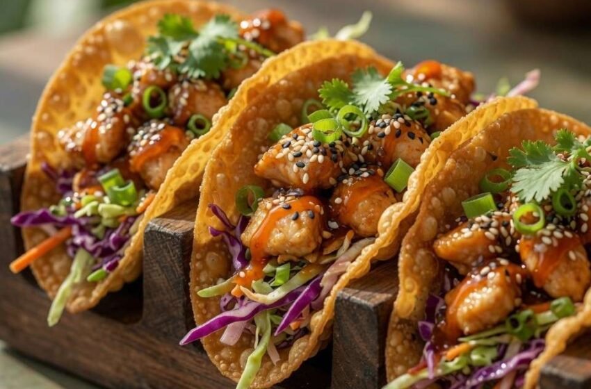 Keto Chicken Taco Wontons