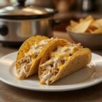 Creamy Crockpot Chicken Tacos