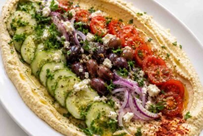 Thumbnail for Loaded Mediterranean Hummus Platter