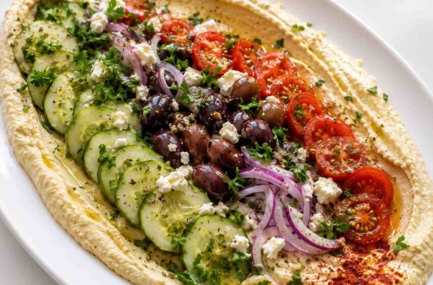 Loaded Mediterranean Hummus Platter