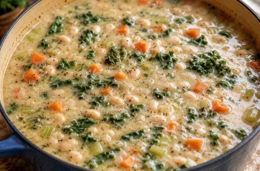 Creamy Vegan White Bean Soup