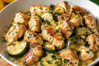 Thumbnail for Protein-Packed Chicken and Zucchini with Lemon Garlic Sauce