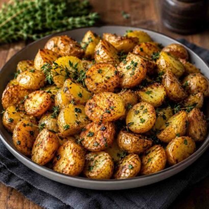 Air Fryer Garlic and Parsley Baby Potatoes