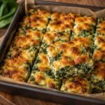 Spinach and Cheese Squares