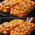 High-Protein Turkey Sausage & Cheese Stuffed French Toast