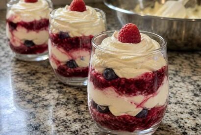 Thumbnail for High-Protein Diabetic-Friendly Berry Cheesecake Parfaits