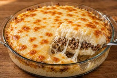 Thumbnail for High-Protein Diabetic-Friendly Cheesy Beef & Cauliflower Casserole