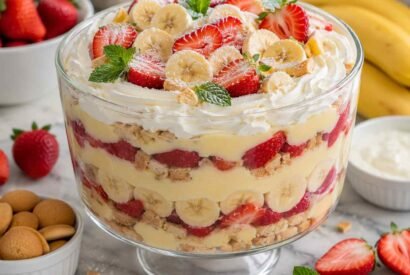 Thumbnail for High-Protein Diabetic-Friendly Strawberry Banana Protein Pudding