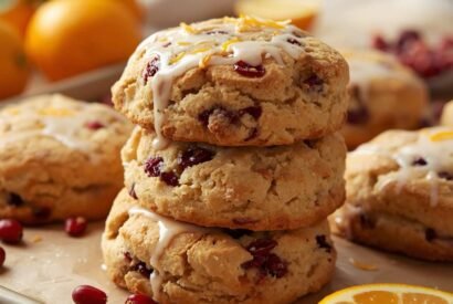 Thumbnail for High-Protein Cranberry Orange Scones