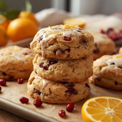 High-Protein Cranberry Orange Scones