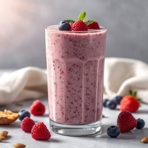 Low-Carb Berry Protein Smoothie