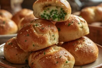Thumbnail for Savory Herb Cheese Stuffed Bread Rolls
