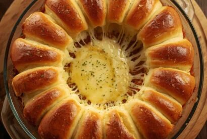 Thumbnail for High-Protein Cheesy Stuffed Pull-Apart Bread Ring