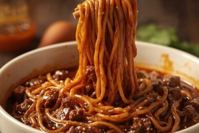 Thumbnail for Mongolian Ground Beef Noodles