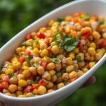 Fresh Chickpea Corn Salad
