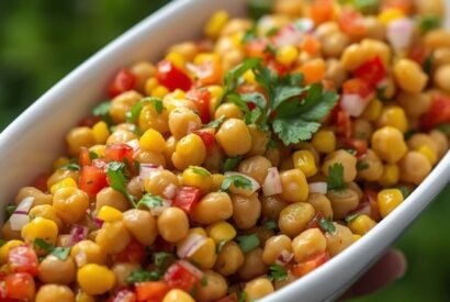 Thumbnail for Fresh Chickpea Corn Salad