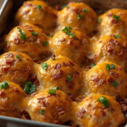 High-Protein Cheesy Chicken Bacon Bombs