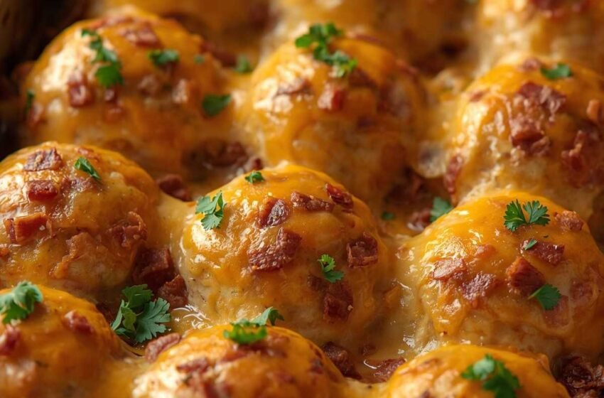 High-Protein Cheesy Chicken Bacon Bombs