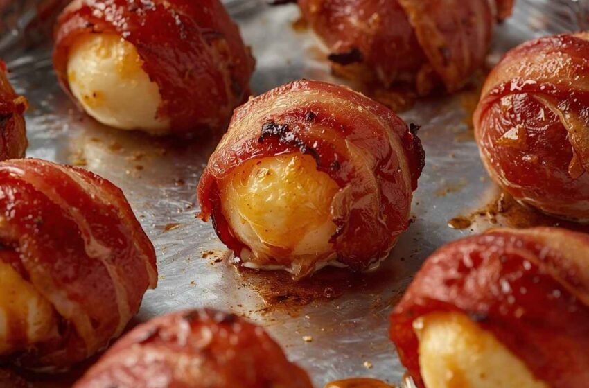 2-Ingredient Bacon-Wrapped Mozzarella Bites