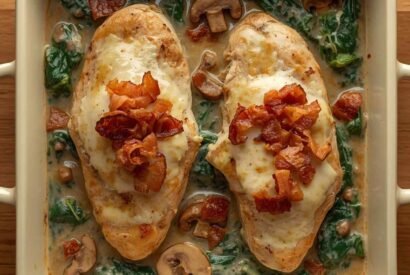 Thumbnail for High-Protein Smothered Chicken with Creamed Spinach