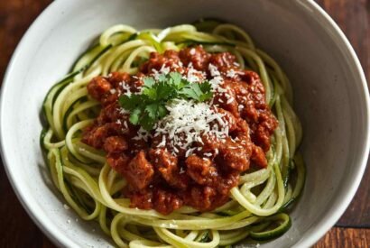 Thumbnail for Zucchini Noodles with Beef Bolognese