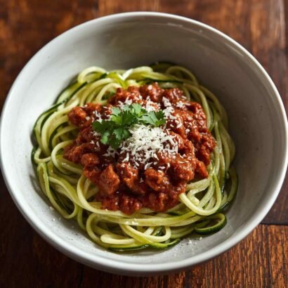 Zucchini Noodles with Beef Bolognese