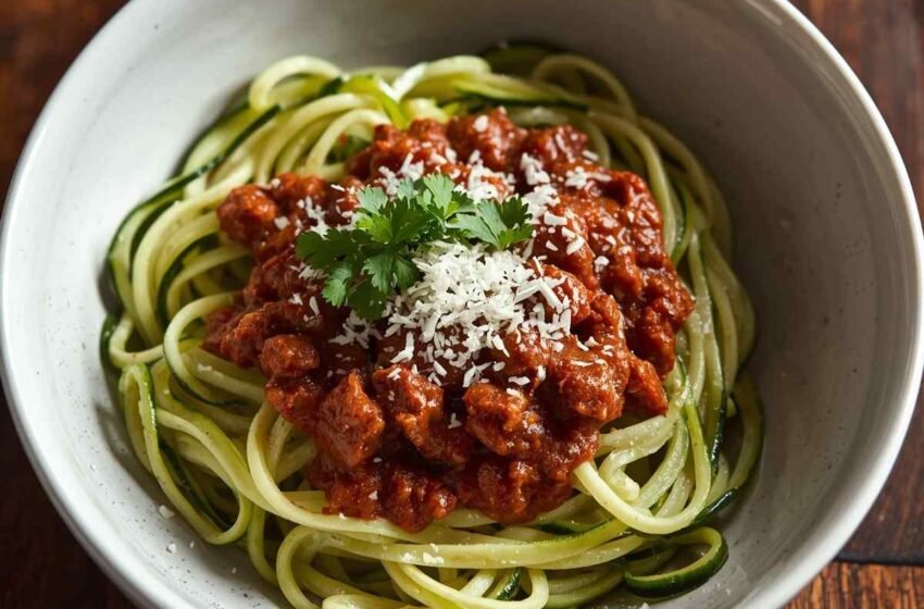 Zucchini Noodles with Beef Bolognese