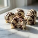 Frozen Peanut Butter Greek Yogurt Chocolate Swirl Bites