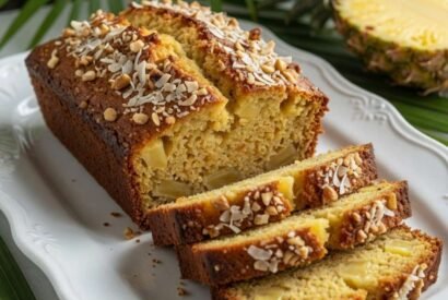 Thumbnail for Tropical Banana Pineapple Coconut Bread